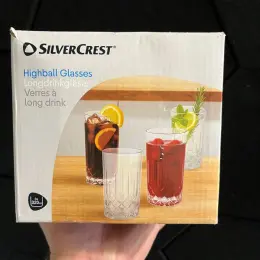 Набір склянок для лонгдрінків SilverCrest Highball Glasses, 4 шт, 320 мл