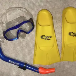 Набір для снорклінгу Cobra з маскою та трубкою, розмір ласт 36-38