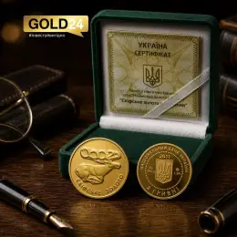 Золота пам'ятна монета "Скіфське золото. Олень" 2011 року, 1,24 г, проба 999,9