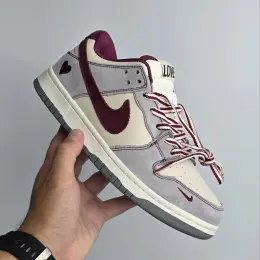 Кросівки Nike SB Dunk Grey / Cream / Burgundy Арт #839