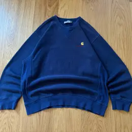 Світшот Carhartt WIP American Script синій розмір L