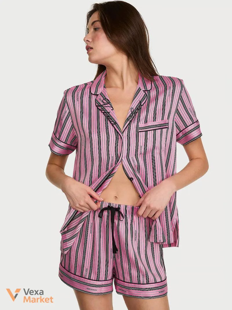 Victoria's Secret Піжама сатинова жіноча — фото 3