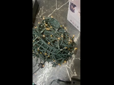 Гирлянда на солнечной батарее 50м 500 LED Теплый белый