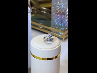 BVLGARI SERPENTI SEDUTTORI RING 18K Gold Diamonds Emeralds Size M