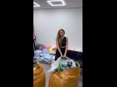 Кардиган oversize джинс та щільної в'язки