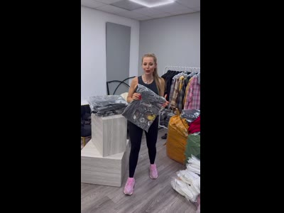 Джинсовий бомбер One Size з принтом