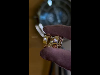 Сережки CARTIER LOVE з 2 діамантами, 18К золото