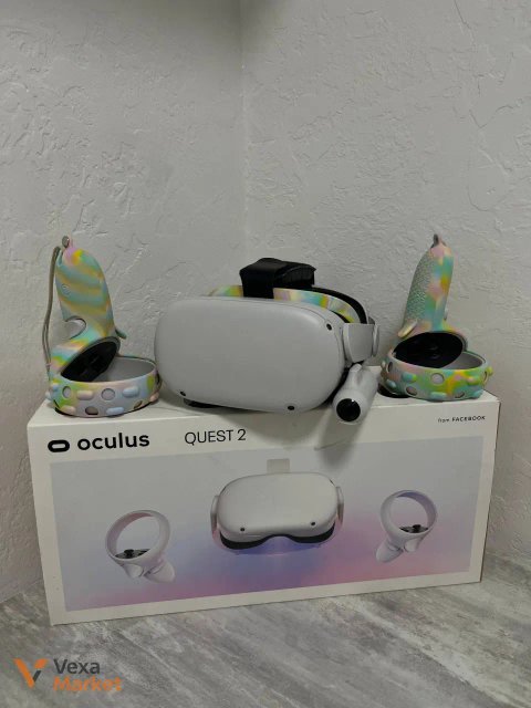 VR-шолом Meta Quest 2 128GB + Elite Strap, павербанк, чохли