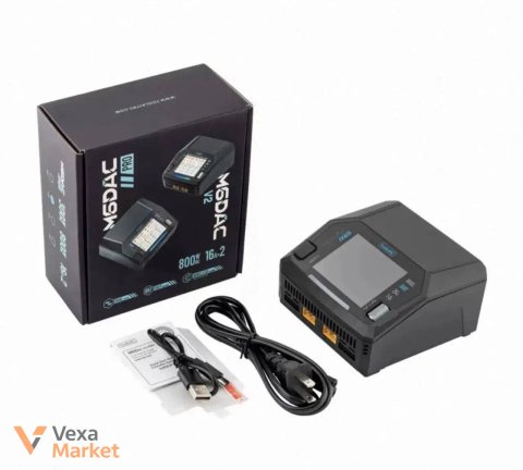 Зарядний пристрій ToolkitRC M6DAC V2 800W 16A×2 для дронів 1-6S