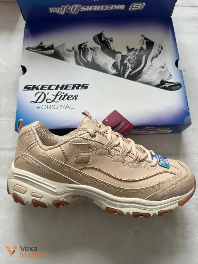 Жіночі кросівки Skechers D'Lites шкіряні з меморі устілкою 28 см — фото 5