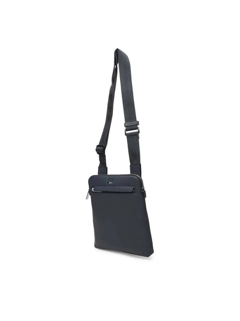 100% ОРИГІНАЛ BOSS ray classic vertical navy medium сумка синя чоловіча нова колекція через плече — фото 3