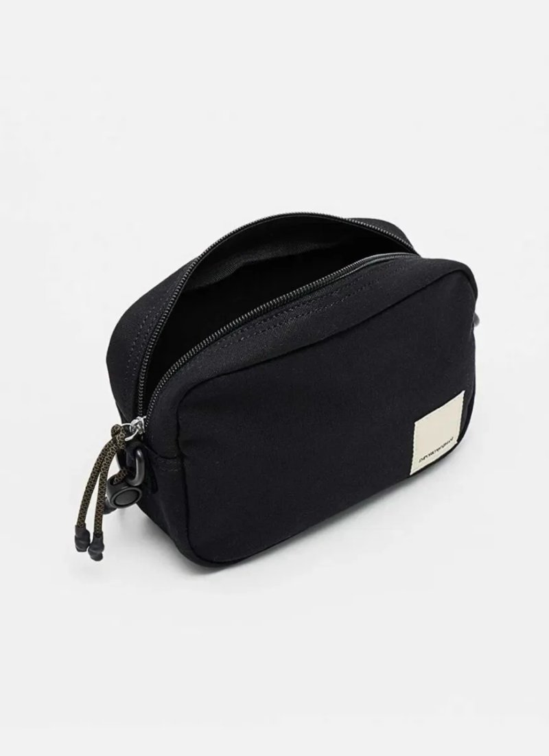 100% ОРИГІНАЛ Emporio Armani nylon crossbody bag NEW сумка чорна кросбоді через плече нейлонова унісекс практична на кожен день — фото 4