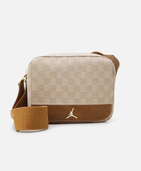 100% ОРИГІНАЛ Jordan crossbody jam23 monogram чоловіча жіноча унісекс сумочка монограмна бежева об'єм 4 літра В НАЯВНОСТІ