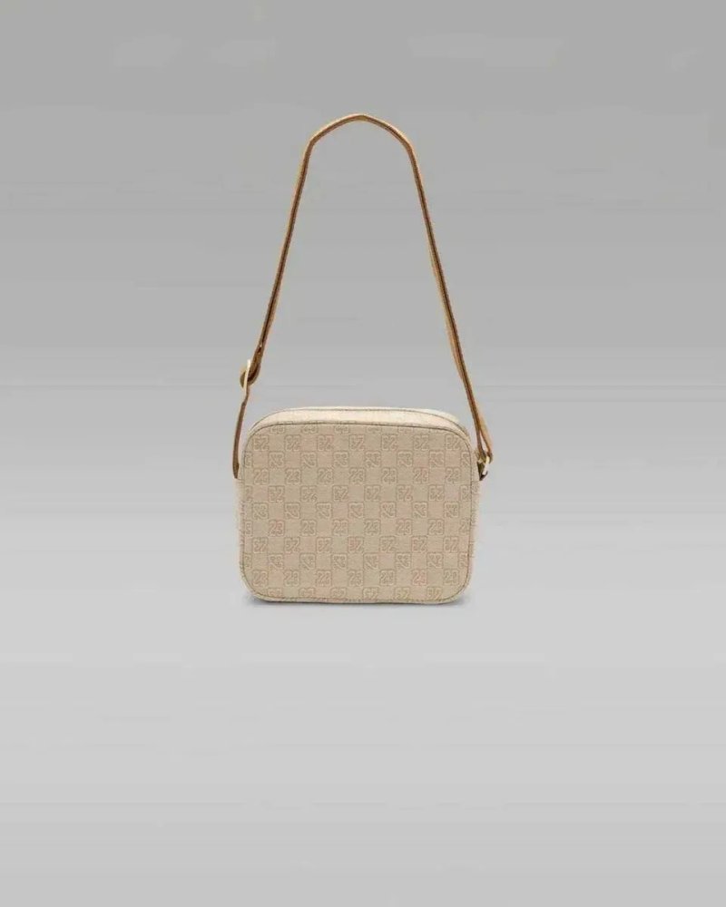 100% ОРИГІНАЛ Jordan crossbody jam23 monogram чоловіча жіноча унісекс сумочка монограмна бежева об'єм 4 літра В НАЯВНОСТІ — фото 6