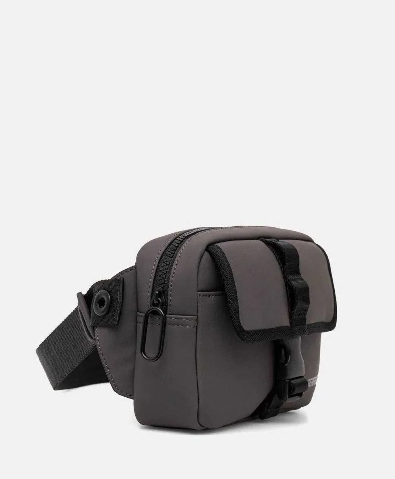 100% ОРИГІНАЛ Karl Lagerfeld crossbody grey jeans coated pu convert bumbag чоловіча сумка через плече в наявності — фото 2