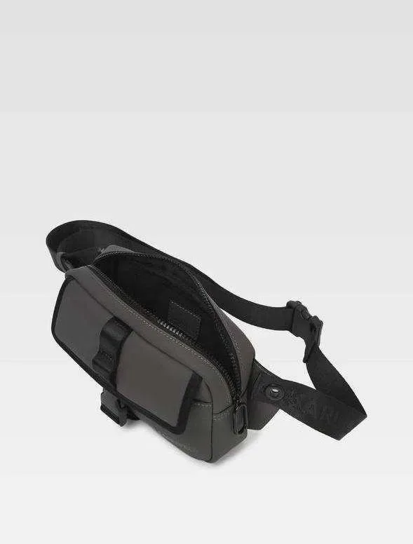 100% ОРИГІНАЛ Karl Lagerfeld crossbody grey jeans coated pu convert bumbag чоловіча сумка через плече в наявності — фото 3