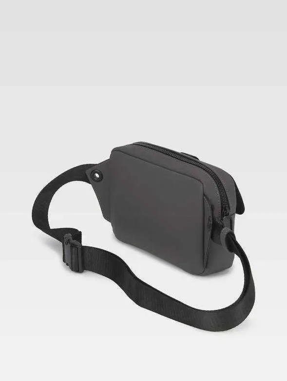 100% ОРИГІНАЛ Karl Lagerfeld crossbody grey jeans coated pu convert bumbag чоловіча сумка через плече в наявності — фото 4