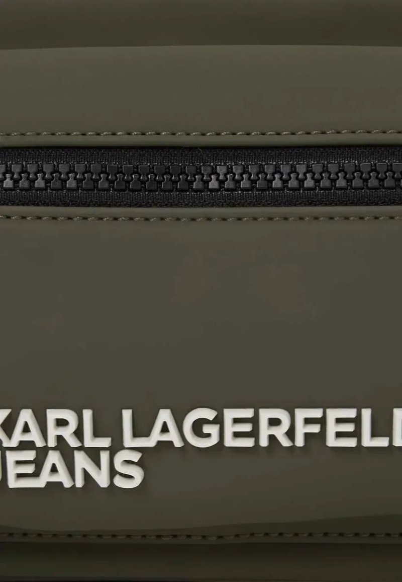 100% ОРИГІНАЛ Karl Lagerfeld jeans khaki crossbody bag NEW чоловіча сумка хакі через плече два відділення нова колекція 2026 — фото 5