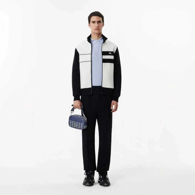 100% ОРИГИНАЛ Lacoste monogram crossbody blue мужская синяя сумка — фото 5