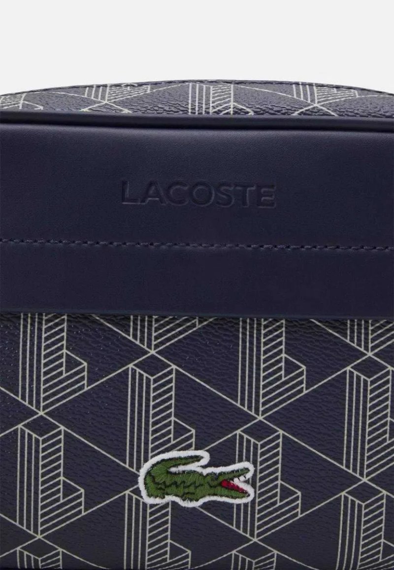 100% ОРИГИНАЛ Lacoste monogram crossbody blue мужская синяя сумка — фото 7
