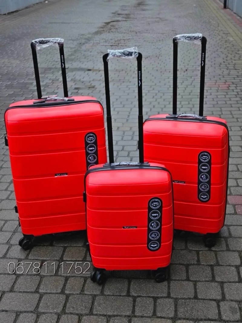 100% polypropylene WINGS HWF01 Польща валізи чемоданы ручна поклажа — фото 2