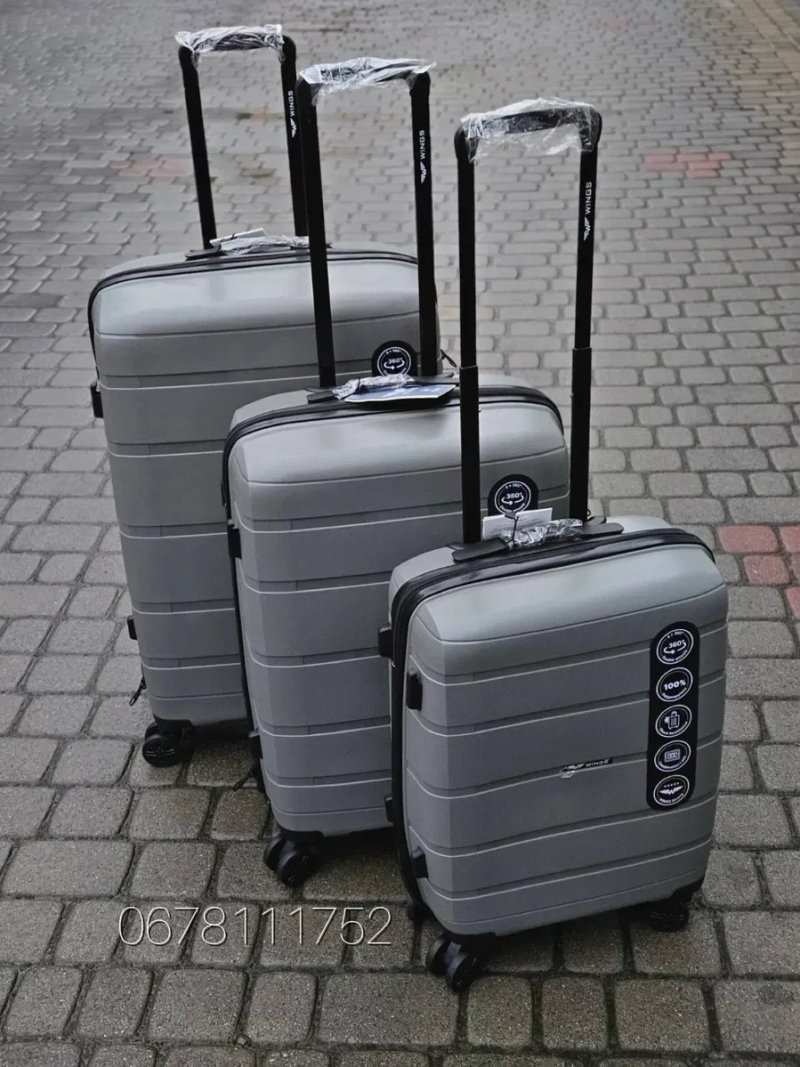 100% polypropylene WINGS HWF01 Польща валізи чемоданы ручна поклажа — фото 7