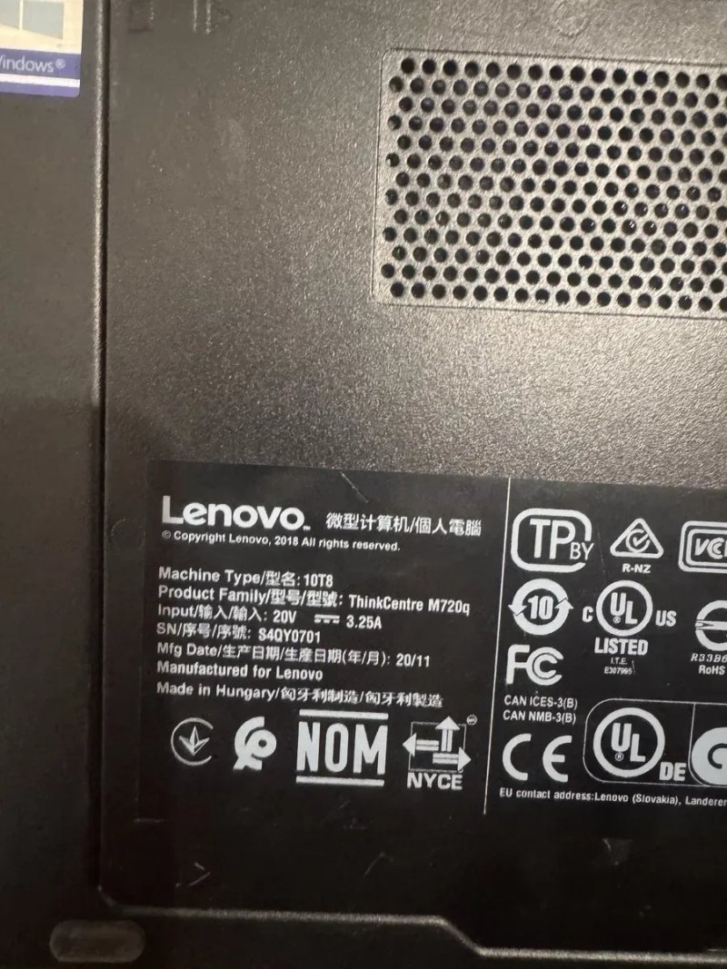 100шт. Lenovo ThinkCentre M720q Tiny s1151 (Core i3-9100T та i5-9500T / 8GB/SSD256GB M.2 NVMe) ОПТ• Готівка/Безготівка/USDT — фото 4
