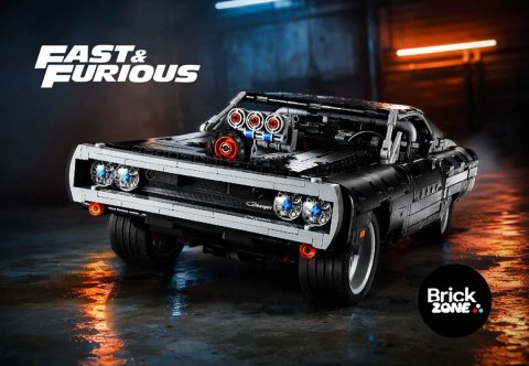 ‼️1077 деталей‼️Конструктор Dodge Charger R/T (42111) як авто Домініка Торетто з фільму Форсаж
