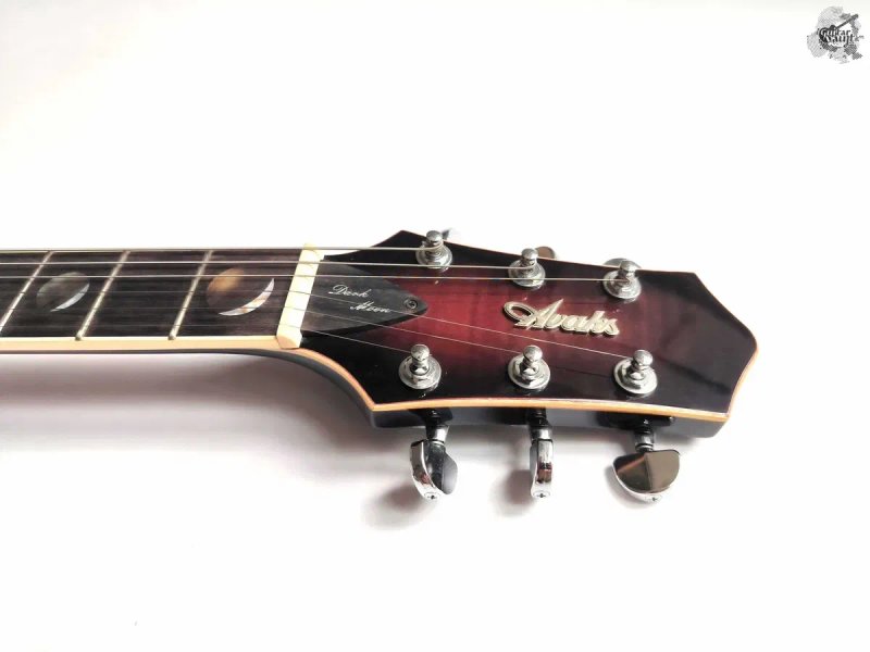 $1350 Avaks Custom Dark Moon Semi-hollow '2024 Trans Wine Burst w/GigBag — фото 4