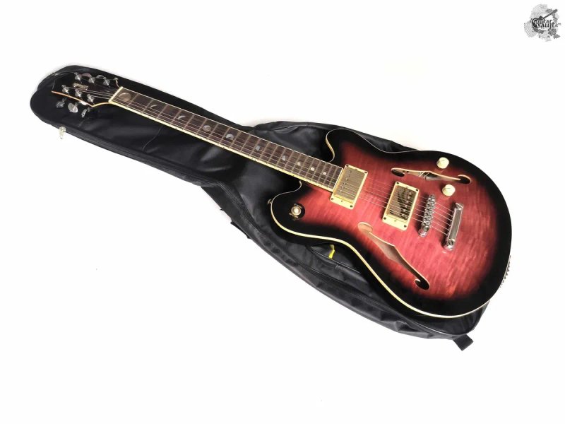 $1350 Avaks Custom Dark Moon Semi-hollow '2024 Trans Wine Burst w/GigBag — фото 5