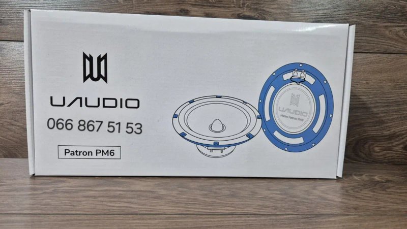 16см мідбаси UAudio Patron PM6 130Вт динаміки в авто, колонки, акустика, ціна за пару — фото 7