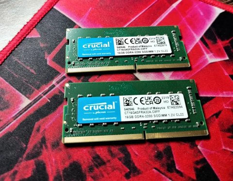 16x2 [32GB] DDR4 3200Mhz Micron Crucial Оперативна память Нова / ОЗУ Ноутбук Mini PC