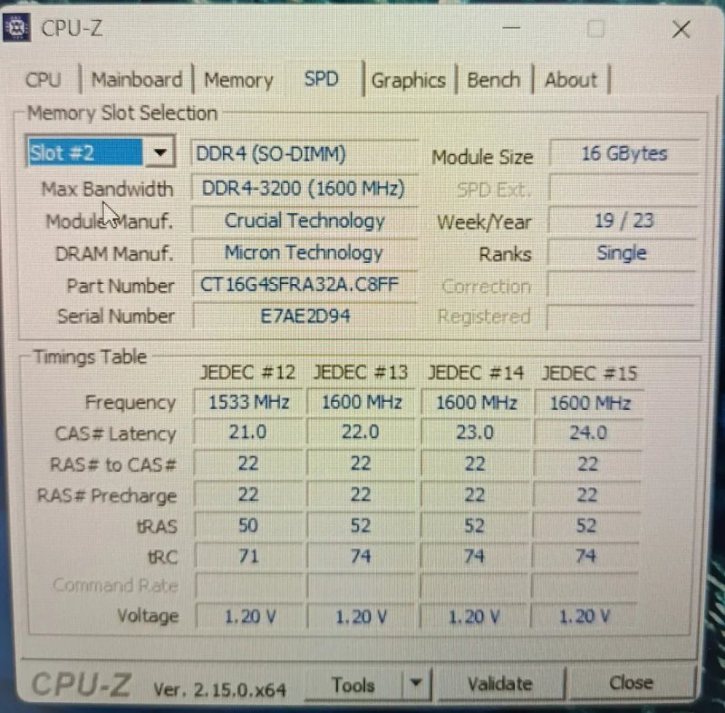 16x2 [32GB] DDR4 3200Mhz Micron Crucial Оперативна память Нова / ОЗУ Ноутбук Mini PC — фото 3