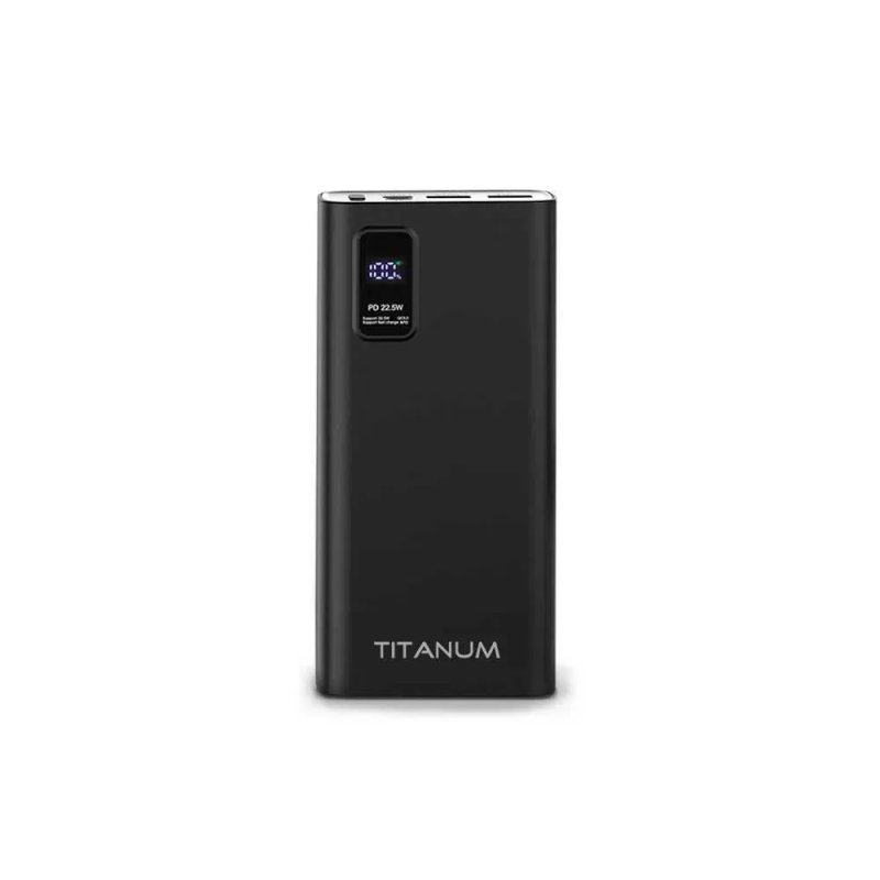 20000mAh 22.5W повербанк TITANUM 727S білі з ГАРАНТІЄЮ 1 рік; Якісний power bank з чесною ємкістю, з швидкою зарядкою та дисплеєм. Надійний виробник!! — фото 5