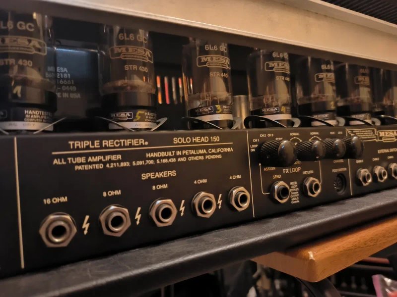 $2100 Ідеал Mesa Boogie Triple Rectifier Solo Head 150W '2000-2009 повний комплект, з чохлом, кейсом, футсвітчем та ін. — фото 5