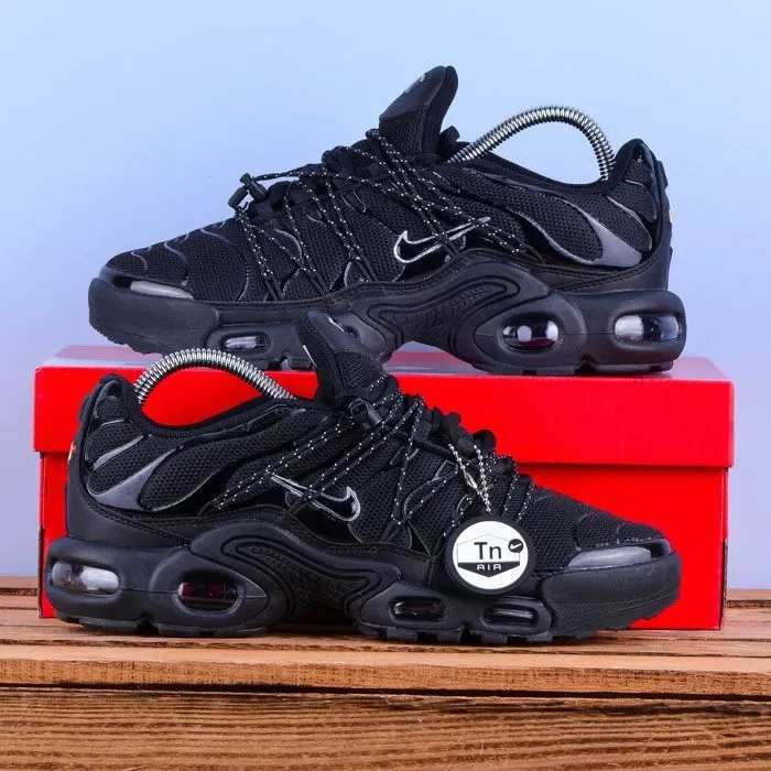 (2264) Акція! Кросівки Nike Air Max TN Plus повністю чорні (41-45) найк найки — фото 2