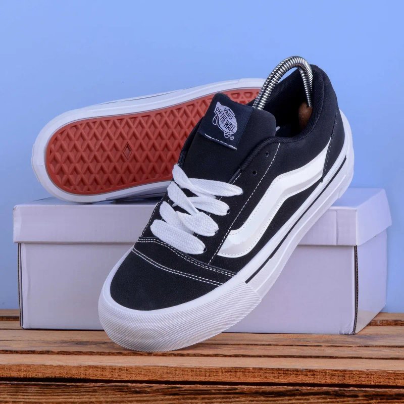 (2290) Акція! Кеди у стилі Vans Knu Skool Imran Potato чорні з білим (38,39,40) венс ванс — фото 2