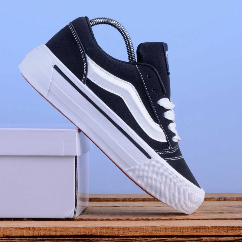 (2290) Акція! Кеди у стилі Vans Knu Skool Imran Potato чорні з білим (38,39,40) венс ванс — фото 3