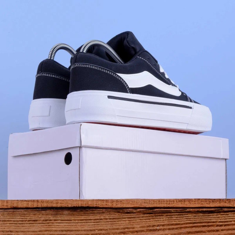 (2290) Акція! Кеди у стилі Vans Knu Skool Imran Potato чорні з білим (38,39,40) венс ванс — фото 4
