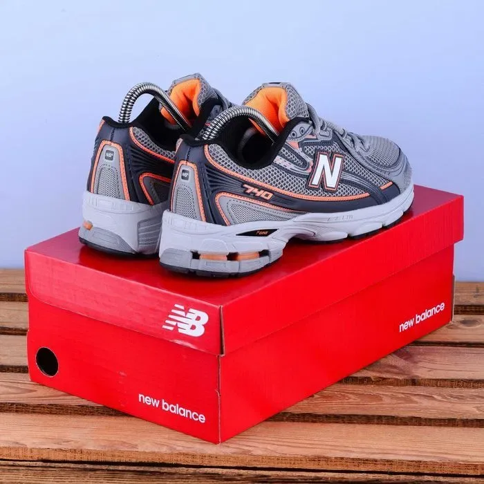 (2308) SALE Кросівки New Balance 740 сірі з помаранчевим (37-41) нб nb — фото 2