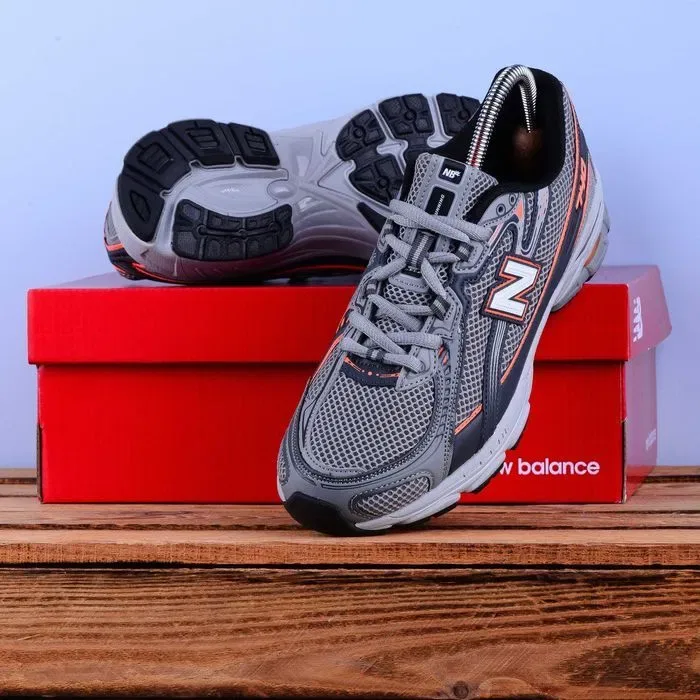 (2308) SALE Кросівки New Balance 740 сірі з помаранчевим (37-41) нб nb — фото 4