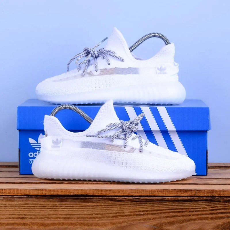 (2320) Акція! Кросівки Adidas Yeezy boost 350 білі (36-41) адідас — фото 2