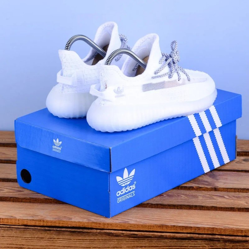 (2320) Акція! Кросівки Adidas Yeezy boost 350 білі (36-41) адідас — фото 4