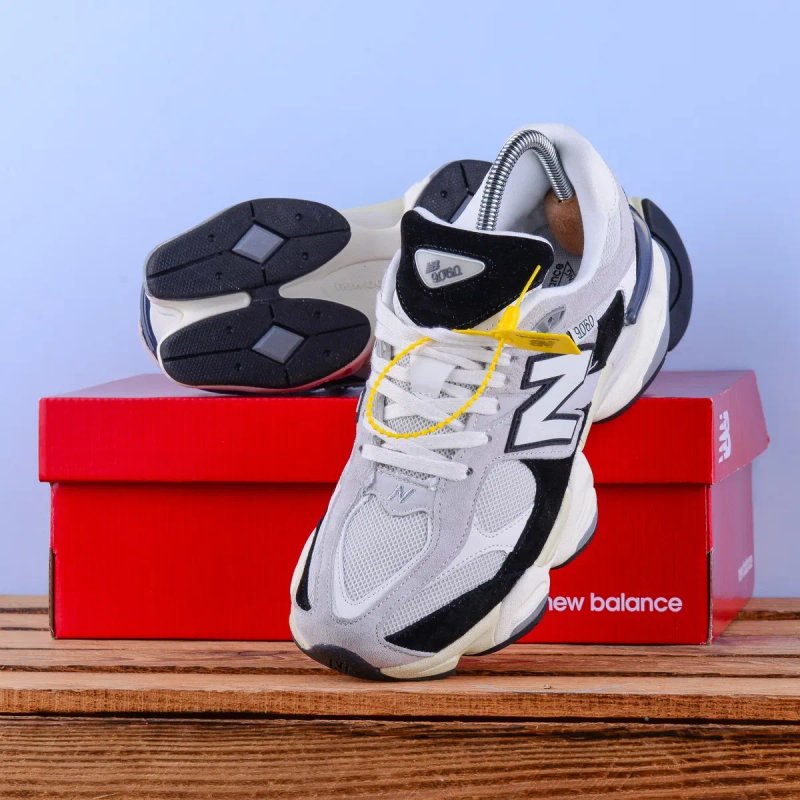 (2339) SALE Кросівки New Balance 9060 білі з сірим і чорним (41-45) нб nb — фото 3