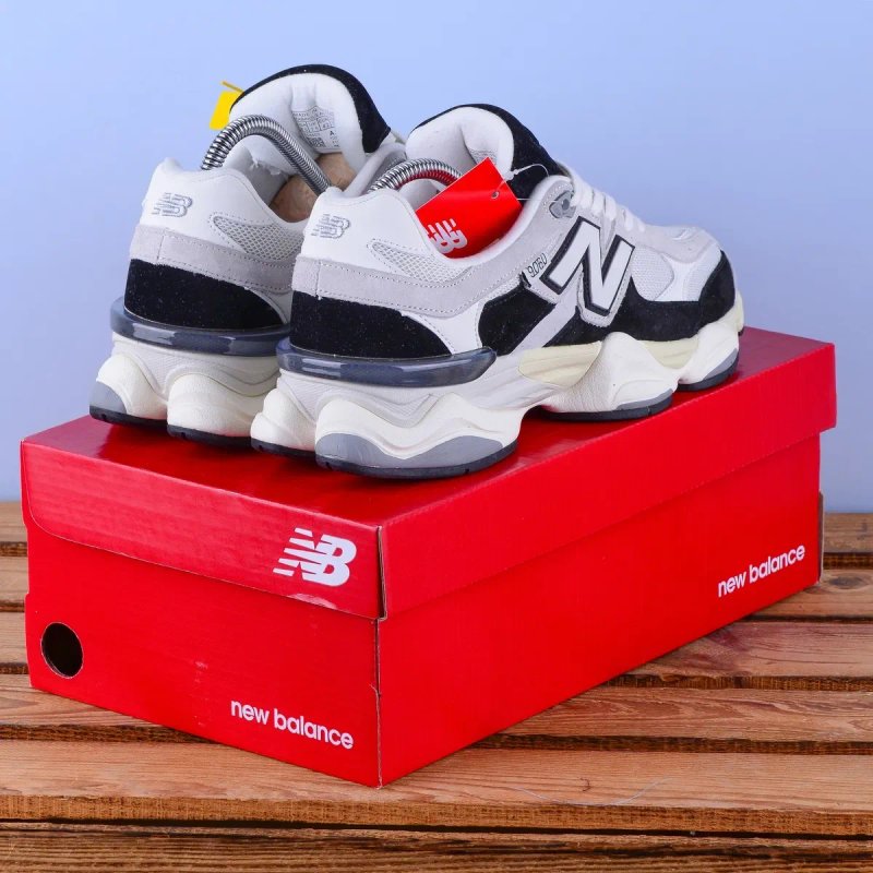 (2339) SALE Кросівки New Balance 9060 білі з сірим і чорним (41-45) нб nb — фото 4