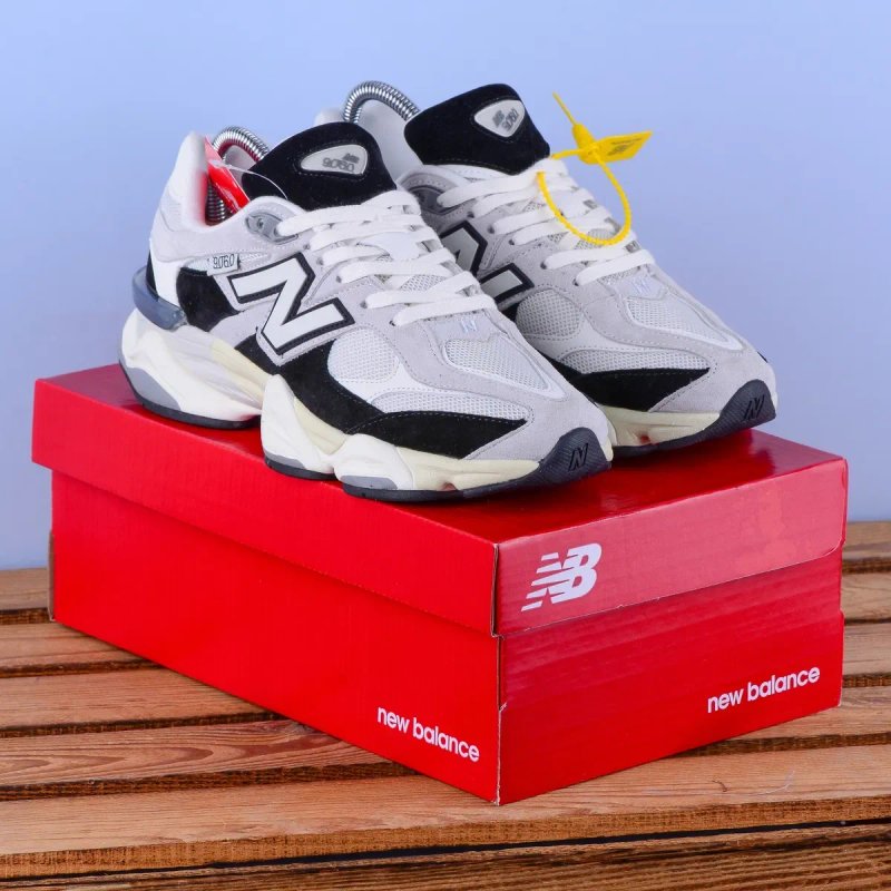 (2339) SALE Кросівки New Balance 9060 білі з сірим і чорним (41-45) нб nb — фото 6