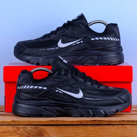 (2393) Кросівки Nike Initiator чорні з сірим лого (37-46) найк найки В'єтнам