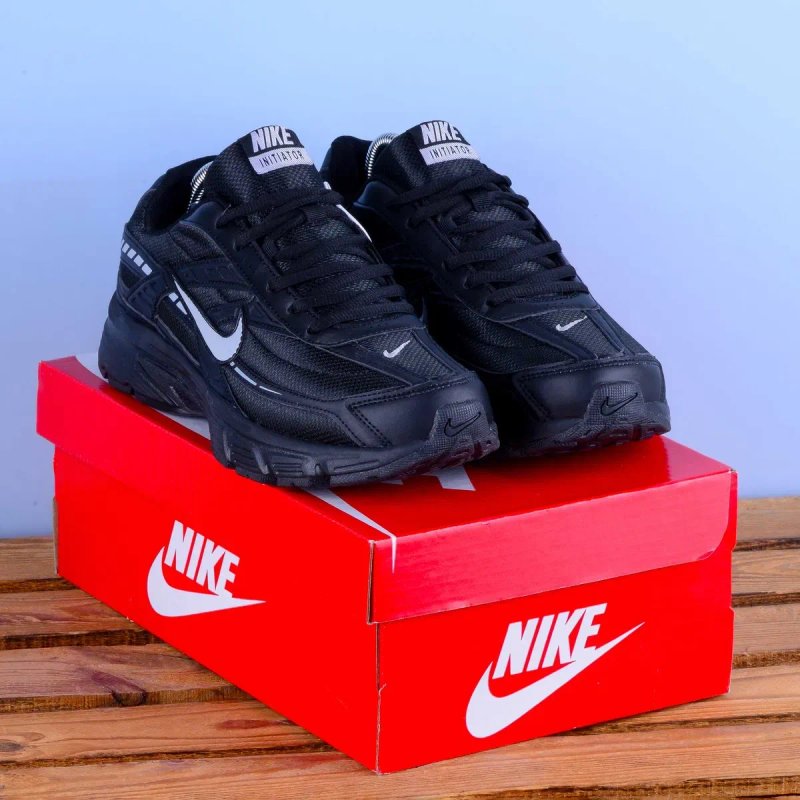 (2393) Кросівки Nike Initiator чорні з сірим лого (37-46) найк найки В'єтнам — фото 2