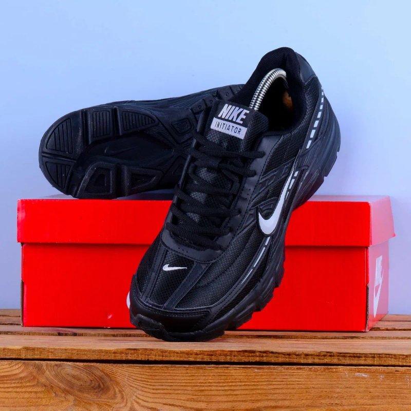 (2393) Кросівки Nike Initiator чорні з сірим лого (37-46) найк найки В'єтнам — фото 3