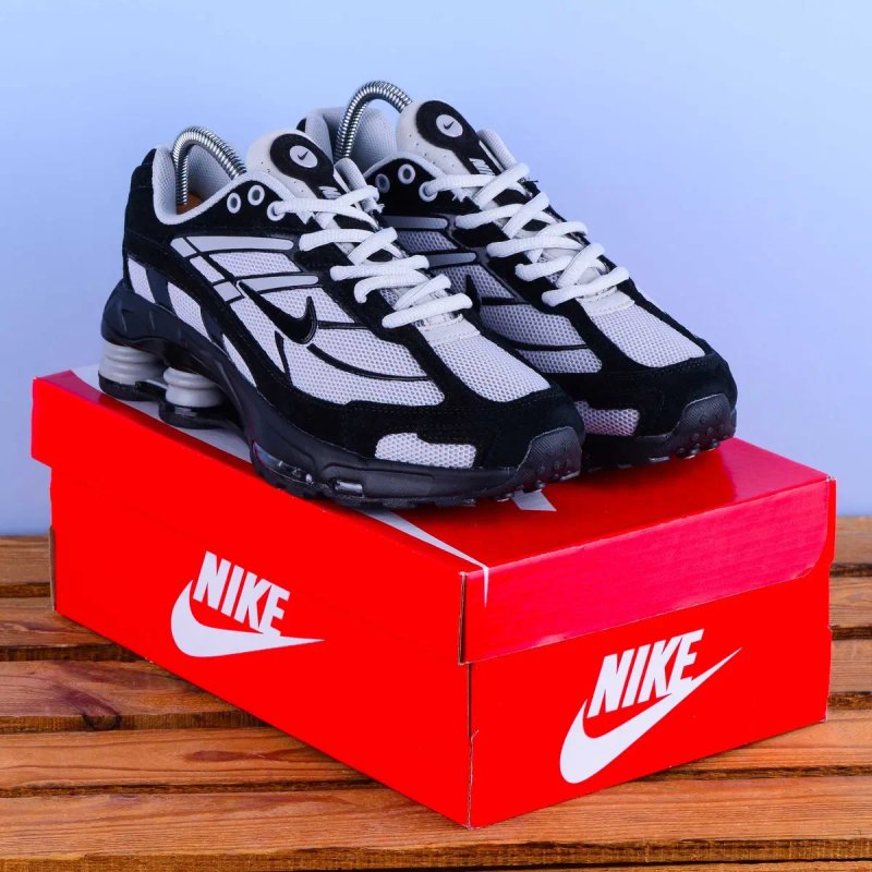 (2400) Кросівки Nike Shox Ride 2 SP сірі з чорним (37-46) найк найки В'єтнам — фото 2